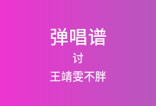 讨吉他谱_王靖雯不胖_C调弹唱六线谱(版本2)