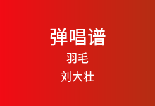 羽毛吉他谱_刘大壮_C调弹唱六线谱(版本3)