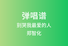 别哭我最爱的人吉他谱_郑智化_G调弹唱六线谱
