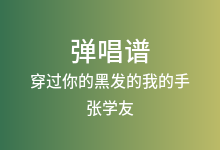 穿过你的黑发的我的手吉他谱_张学友_G调弹唱六线谱