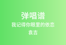 我记得你眼里的依恋吉他谱_袁吉_G调弹唱六线谱(版本2)