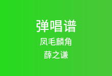 凤毛麟角吉他谱_薛之谦_G调弹唱六线谱(版本3)