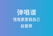 怪我更爱我自己吉他谱_赵紫骅_G调弹唱六线谱(版本2)