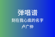 刻在我心底的名字吉他谱_卢广仲_C调弹唱六线谱(版本5)