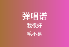 我很好吉他谱_毛不易_G调弹唱六线谱