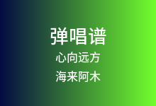 心向远方吉他谱_海来阿木_G调弹唱六线谱