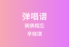俩俩相忘吉他谱_辛晓琪_G调弹唱六线谱