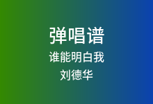 谁能明白我吉他谱_刘德华_C调弹唱六线谱(版本2)