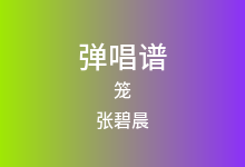 笼吉他谱_张碧晨_C调弹唱六线谱(版本2)