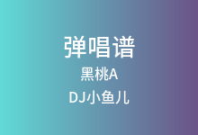 黑桃A吉他谱_DJ小鱼儿_G调弹唱六线谱