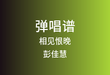 相见恨晚吉他谱_彭佳慧_C调弹唱六线谱