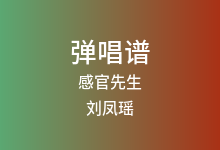 感官先生吉他谱_刘凤瑶_C调弹唱六线谱