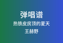 热铁皮房顶的夏天吉他谱_王赫野_C调弹唱六线谱