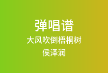大风吹倒梧桐树吉他谱_侯泽润_G调弹唱六线谱