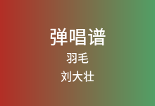 羽毛吉他谱_刘大壮_C调弹唱六线谱(版本4)