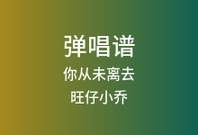 你从未离去吉他谱_旺仔小乔_G调弹唱六线谱(版本2)