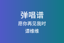 愿你再见我时吉他谱_谭维维_G调弹唱六线谱(版本2)