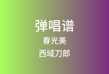 春光美吉他谱_西域刀郎_C调弹唱六线谱