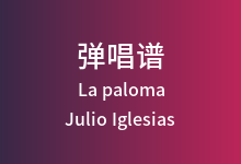 La paloma吉他谱_Julio Iglesias_C调弹唱六线谱