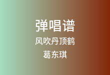 风吹丹顶鹤吉他谱_葛东琪_C调弹唱六线谱