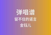 留不住的诺言吉他谱_金钰儿_C调弹唱六线谱