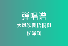 大风吹倒梧桐树吉他谱_侯泽润_G调弹唱六线谱(版本2)