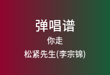 你走吉他谱_松紧先生(李宗锦)_G调弹唱六线谱