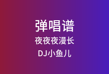 夜夜夜漫长吉他谱_DJ小鱼儿_G调弹唱六线谱(版本4)