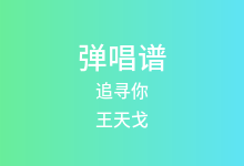 追寻你吉他谱_王天戈_C调弹唱六线谱(版本3)