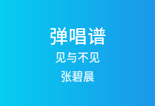 见与不见吉他谱_张碧晨/王赫野_C调弹唱六线谱