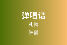 礼物吉他谱_许巍_D调弹唱六线谱(版本2)