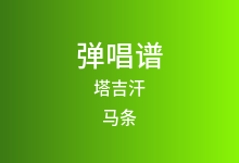 塔吉汗吉他谱_马条_D调弹唱六线谱