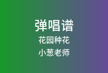 花园种花吉他谱_小葱老师_G调弹唱六线谱