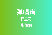 梦里花吉他谱_张韶涵_C调弹唱六线谱(版本3)