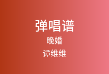 晚婚吉他谱_谭维维_G调弹唱六线谱(版本2)