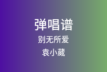 别无所爱吉他谱_袁小葳/KyL3_C调弹唱六线谱