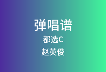 都选C吉他谱_赵英俊_G调弹唱六线谱(版本3)