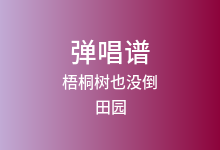 梧桐树也没倒吉他谱_田园_G调弹唱六线谱