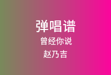 曾经你说吉他谱_赵乃吉_C调弹唱六线谱(版本3)