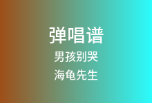 男孩别哭吉他谱_海龟先生_G调弹唱六线谱(版本3)