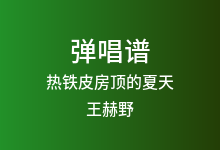 热铁皮房顶的夏天吉他谱_王赫野_C调弹唱六线谱(版本3)
