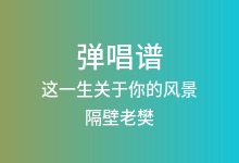这一生关于你的风景吉他谱_隔壁老樊_C调弹唱六线谱
