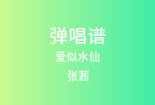 爱似水仙吉他谱_张茜/半吨兄弟_C调弹唱六线谱