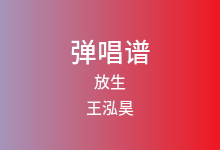 放生吉他谱_王泓昊_G调弹唱六线谱