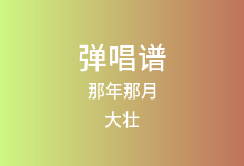 那年那月吉他谱_大壮_C调弹唱六线谱