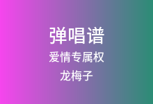 爱情专属权吉他谱_龙梅子/老猫_C调弹唱六线谱
