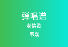 老情歌吉他谱_韦嘉_G调弹唱六线谱(版本3)