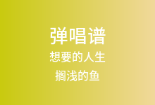 想要的人生吉他谱_搁浅的鱼_G调弹唱六线谱