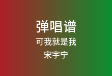 可我就是我吉他谱_宋宇宁_C调弹唱六线谱