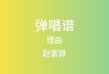 理由吉他谱_赵紫骅_D调弹唱六线谱